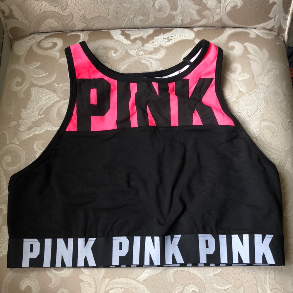 VS Pink Unlined Racerback Sports Bra
